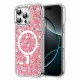 Techsuit iPhone 16 Pro - MagSafe - Sparkly Glitter - Σκληρή Θήκη με Πλαίσιο Σιλικόνης - Pink