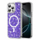 Techsuit iPhone 16 Pro - MagSafe - Sparkly Glitter - Σκληρή Θήκη με Πλαίσιο Σιλικόνης - Purple