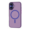 Techsuit iPhone 16 - HaloFrost Series MagSafe - Σκληρή Θήκη με Πλαίσιο Σιλικόνης - Deep Purple