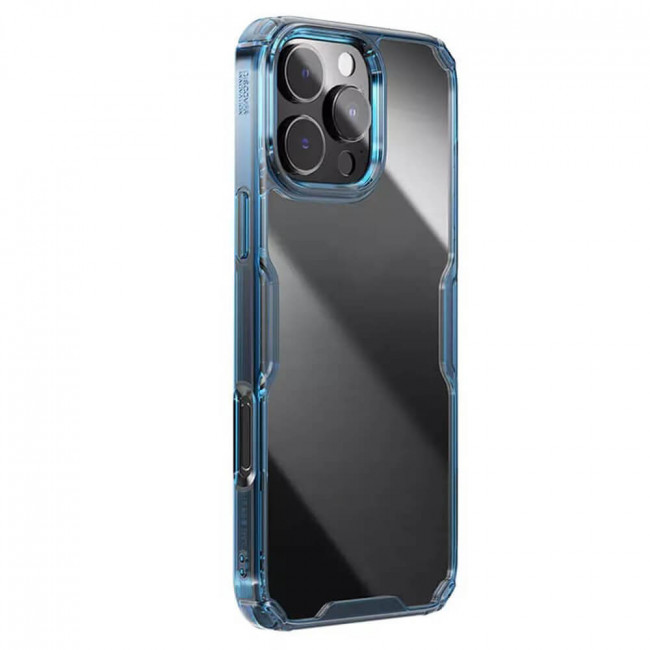 Nillkin iPhone 16 Pro Nature Pro - Σκληρή Θήκη με Πλαίσιο Σιλικόνης - Blue