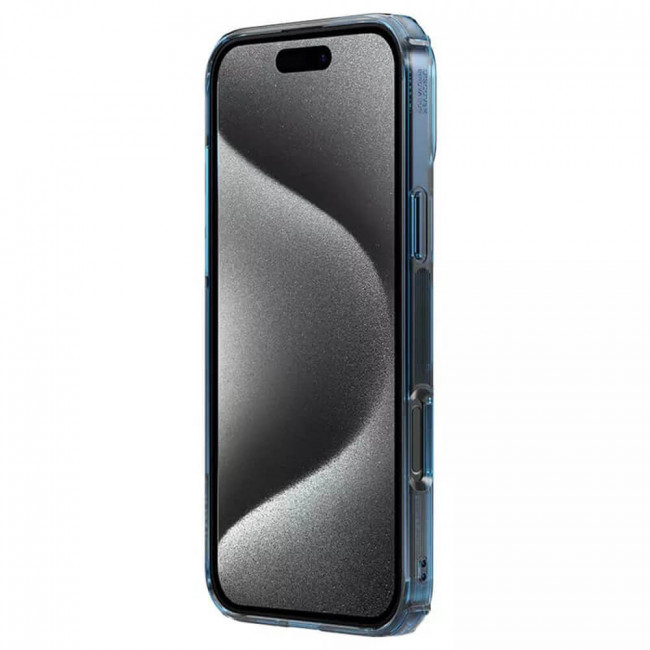 Nillkin iPhone 16 Pro Nature Pro - Σκληρή Θήκη με Πλαίσιο Σιλικόνης - Blue