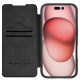 Nillkin iPhone 16 Pro Qin Prop Leather Θήκη Βιβλίο με Κάλυμμα για την Κάμερα - Black