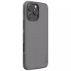 Nillkin iPhone 16 Pro Super Frosted Shield Pro Σκληρή Θήκη με Πλαίσιο Σιλικόνης - Titanium Gray