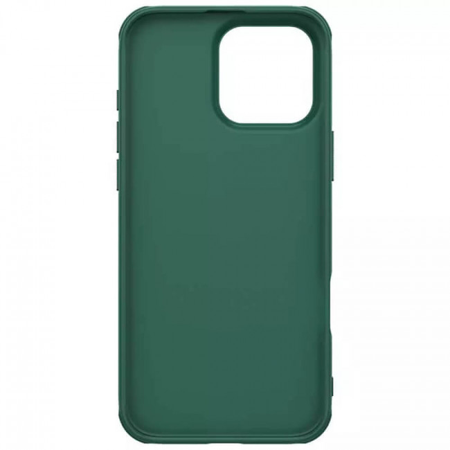 Nillkin iPhone 16 Pro Max Super Frosted Shield Pro Σκληρή Θήκη με Πλαίσιο Σιλικόνης - Deep Green