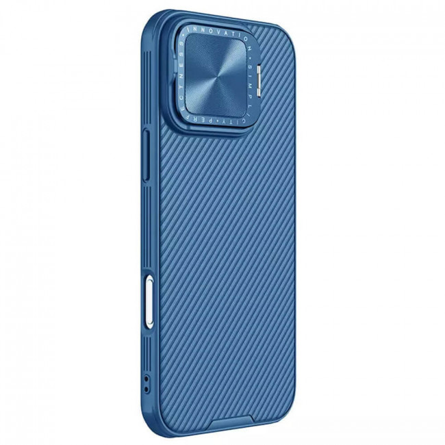 Nillkin iPhone 16 Pro CamShield Prop Σκληρή Θήκη με Κάλυμμα για την Κάμερα - Blue