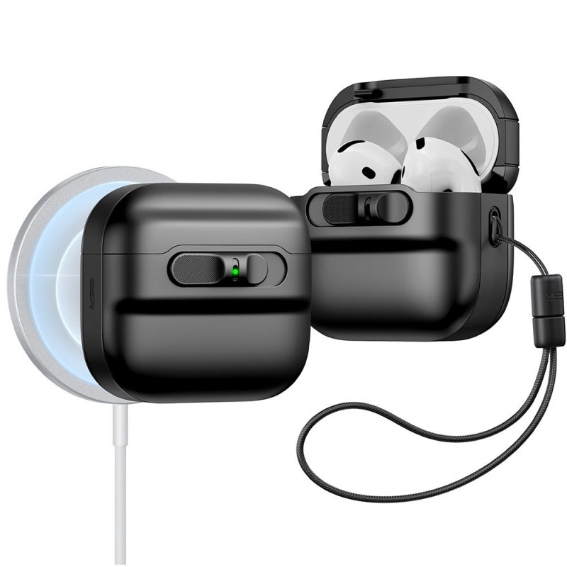 ESR AirPods 4 Θήκη από Σκληρό Πλαστικό με MagSafe - Pulse Halolock - Black