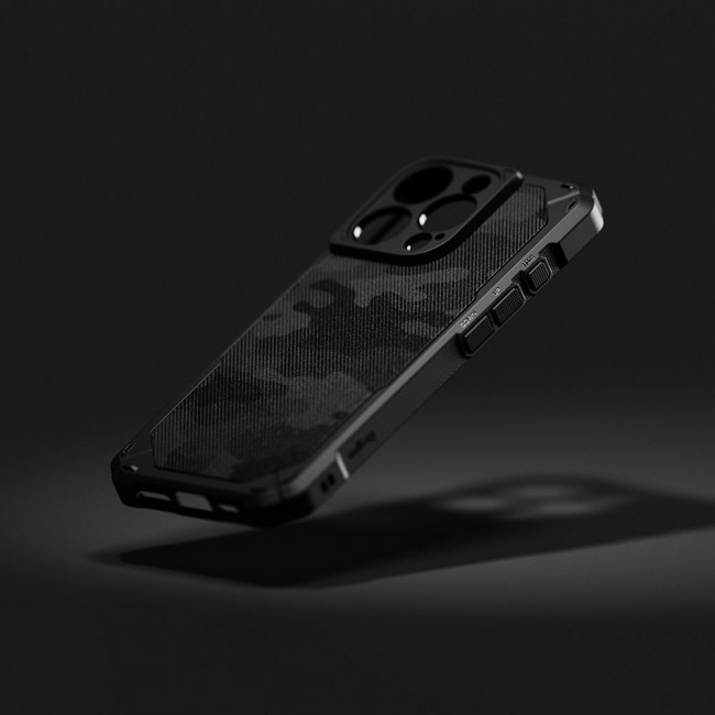 Ringke iPhone 16 Pro Rugged Gear Magnetic Σκληρή Θήκη TPU με MagSafe - Camo Black