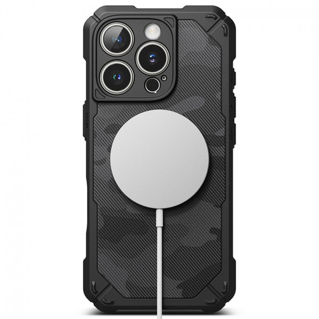 Ringke iPhone 16 Pro Rugged Gear Magnetic Σκληρή Θήκη TPU με MagSafe - Camo Black