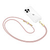 Tech-Protect C2S Rope CrossBody Strap - Universal Λουράκι για Θήκη Κινητού - Pink / Gold