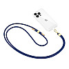 Tech-Protect C2S Rope CrossBody Strap - Universal Λουράκι για Θήκη Κινητού - Navy Blue / Gold