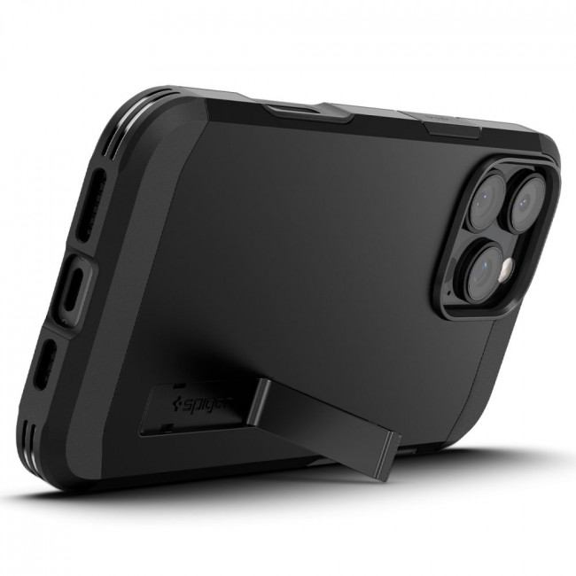 Spigen iPhone 16 Pro Tough Armor T Mag Σκληρή Θήκη με MagSafe - Black