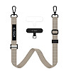 Tech-Protect C6S Rope CrossBody Strap - Universal Λουράκι για Θήκη Κινητού - Cosmic Latte