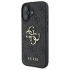 Guess iPhone 16 Plus - 4G Big Logo - Θήκη με Επένδυση Συνθετικού Δέρματος - Black - GUHCP16M4GMGGR