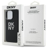 DKNY iPhone 16 Pro - Liquid Silicone Metal Logo - Σκληρή Θήκη με Πλαίσιο Σιλικόνης - Black