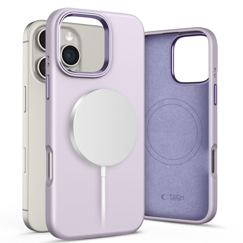 Tech-Protect iPhone 16 Pro Silicone Pure Θήκη Σιλικόνης TPU με MagSafe - Mauve