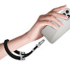 Tech-Protect C4S Rope Wrist Strap - Universal Λουράκι Καρπού για Θήκη Κινητού - Black / Silver