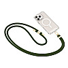 Tech-Protect C7S Rope CrossBody Strap - Universal Λουράκι για Θήκη Κινητού - Hunter Green / Gold