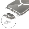 Tech-Protect iPhone 16 Pro Flexair Chain MagSafe Σκληρή Θήκη με Πλαίσιο Σιλικόνης και 2 Λουράκια - Διάφανη - Grey / Pink