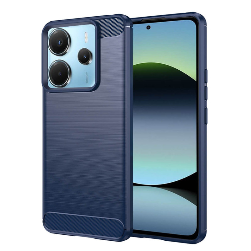 Techsuit Xiaomi Redmi Note 14 4G Carbon Silicone Θήκη Σιλικόνης TPU - Blue