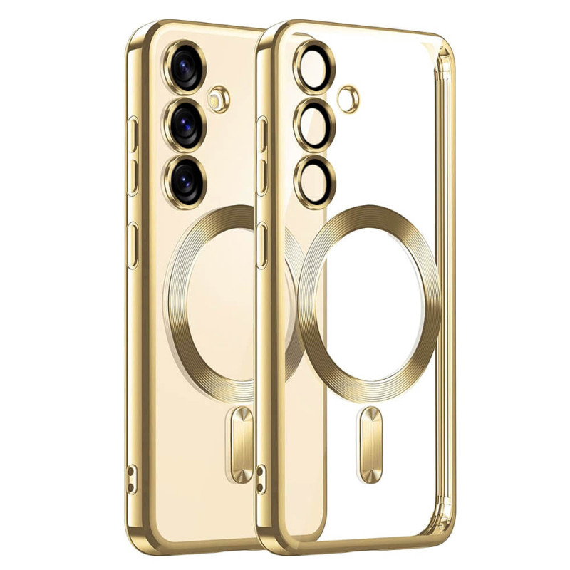 Techsuit Samsung Galaxy S25 Plus - Luxury Crystal MagSafe - Θήκη Σιλικόνης - Gold