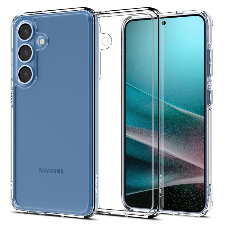 Spigen Samsung Galaxy S25 - Σκληρή Θήκη με Πλαίσιο Σιλικόνης Ultra Hybrid - Crystal Clear