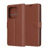 Techsuit Xiaomi Redmi Note 14 5G - Leather Folio - Θήκη Πορτοφόλι από Δερματίνη με Stand - Brown