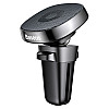 Baseus Privity Pro Air Vent Magnetic Car Mount Holder for Smartphones / iPhones - Μαγνητική Βάση Αυτοκινήτου Αεραγωγού με Δέρμα - Black - SUMQ-PR01