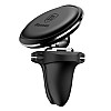 Baseus Magnetic Air Vent Car Mount Holder with Cable Clip - Μαγνητική Βάση Αυτοκινήτου Αεραγωγού με Clip για Καλώδιο - Black - SUGX-A01