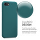 KW iPhone SE 2022 / SE 2020 / 7 / 8 Θήκη Σιλικόνης Rubber TPU - Teal Matte - 40225.57