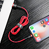 Baseus Kevlar Lightning Quick Charge Cable - Υψηλής Ταχύτητας Καλώδιο Lightning Γρήγορης Φόρτισης 2.4A 1M - Red - CALKLF-B09