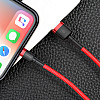 Baseus Kevlar Lightning Quick Charge Cable - Υψηλής Ταχύτητας Καλώδιο Lightning Γρήγορης Φόρτισης 2.4A 1M - Red - CALKLF-B09