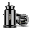 Baseus Grain Car Charger - Φορτιστής Αυτοκινήτου 3.1A 2xUSB Ports - Black - CCALL-ML01