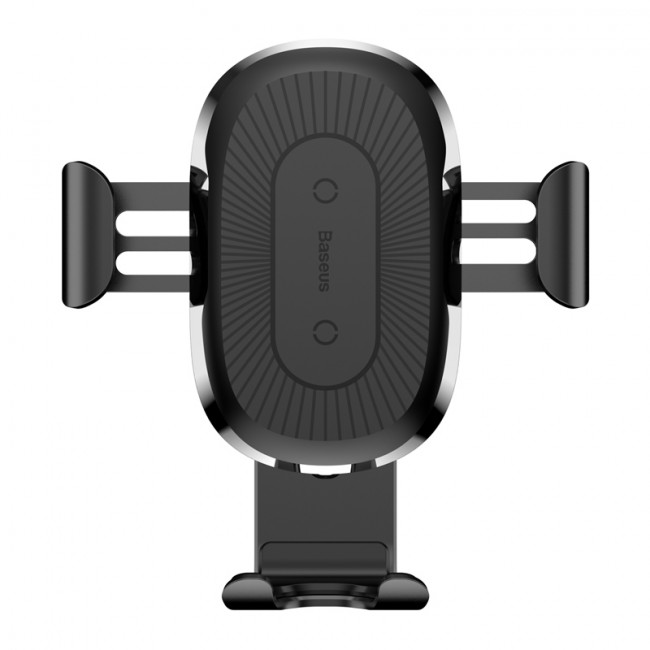 Baseus Wireless Charger Gravity Air Vent Car Holder - Universal Βάση Αυτοκινήτου Αεραγωγού με Ασύρματη Φόρτιση Qi Charge - Black - WXYL-01