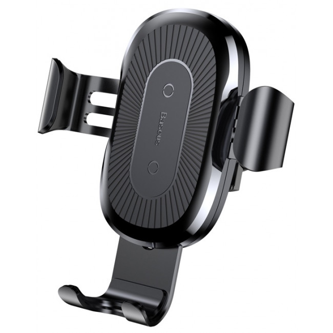 Baseus Wireless Charger Gravity Air Vent Car Holder - Universal Βάση Αυτοκινήτου Αεραγωγού με Ασύρματη Φόρτιση Qi Charge - Black - WXYL-01