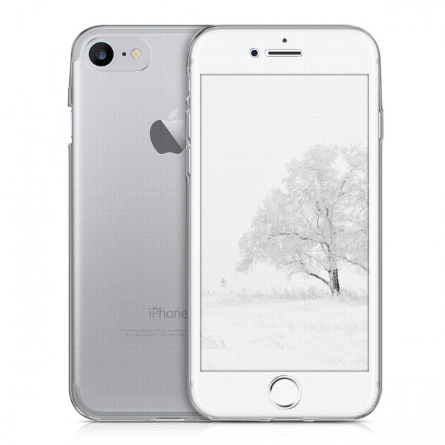 KW iPhone SE 2022 / SE 2020 / 7 / 8 Θήκη Σιλικόνης Full Body - Διάφανη - 39457.03