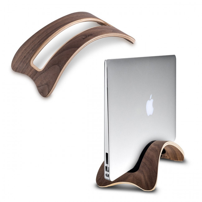 Kalibri Elegant Wooden Laptop Tablet Stand Βάση Στήριξης Laptop και Tablet από Ξύλο - Dark Brown - 35474.18